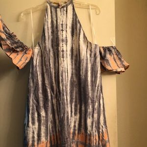 Tie Dye Stylish halter dress